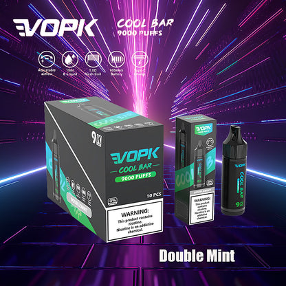 VOPK Cool Bar 9000 Puffs 0% 2% 3% 5% Nicotine Electronic Cigarette Newest Vape Pen