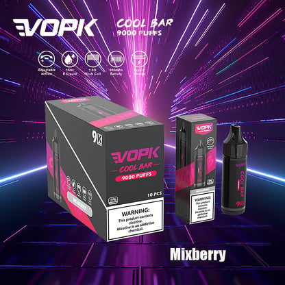 VOPK Cool Bar 9000 Puffs 0% 2% 3% 5% Nicotine Electronic Cigarette Newest Vape Pen