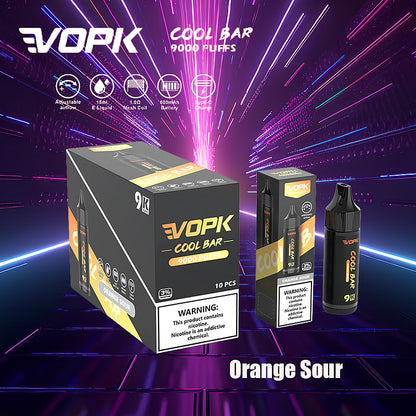 VOPK Cool Bar 9000 Puffs 0% 2% 3% 5% Nicotine Electronic Cigarette Newest Vape Pen