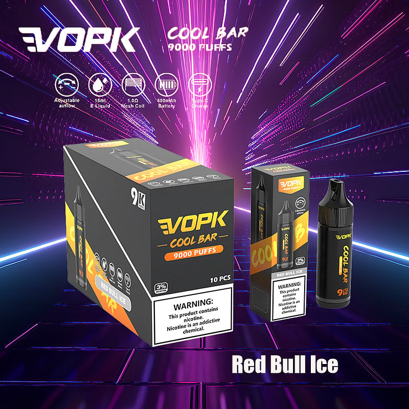 VOPK Cool Bar 9000 Puffs 0% 2% 3% 5% Nicotine Electronic Cigarette Newest Vape Pen