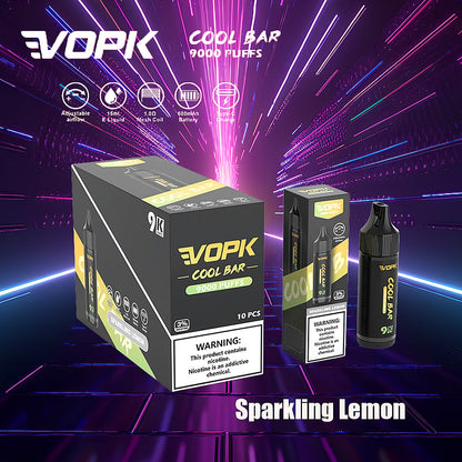 VOPK Cool Bar 9000 Puffs 0% 2% 3% 5% Nicotine Electronic Cigarette Newest Vape Pen