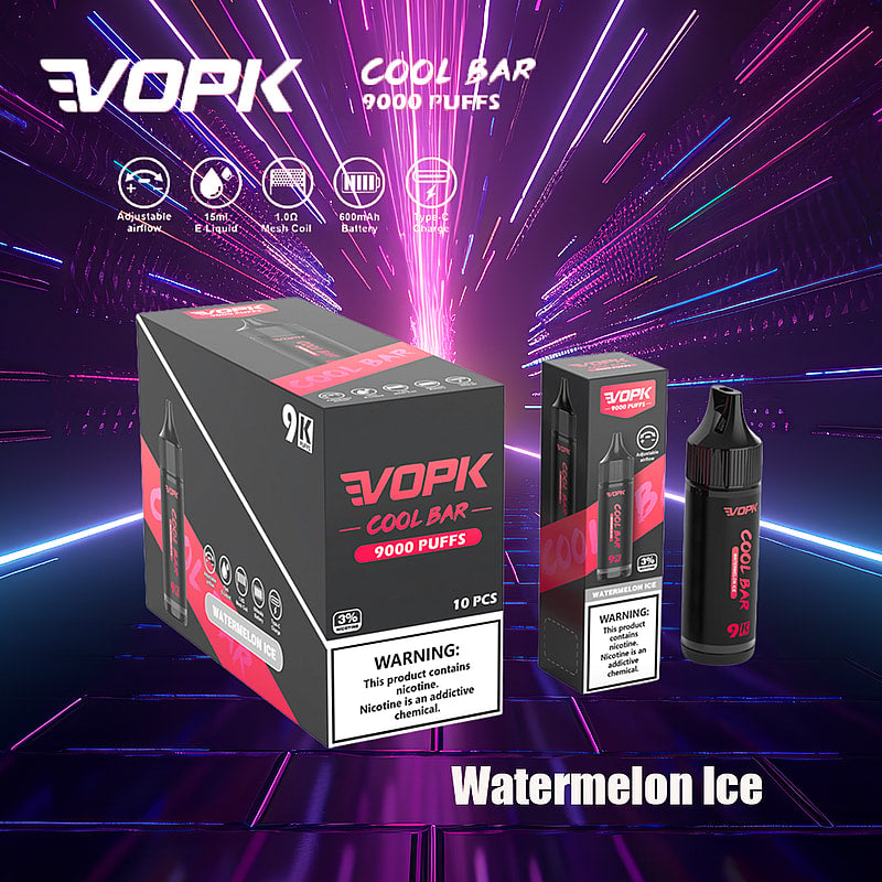 VOPK Cool Bar 9000 Puffs 0% 2% 3% 5% Nicotine Electronic Cigarette Newest Vape Pen