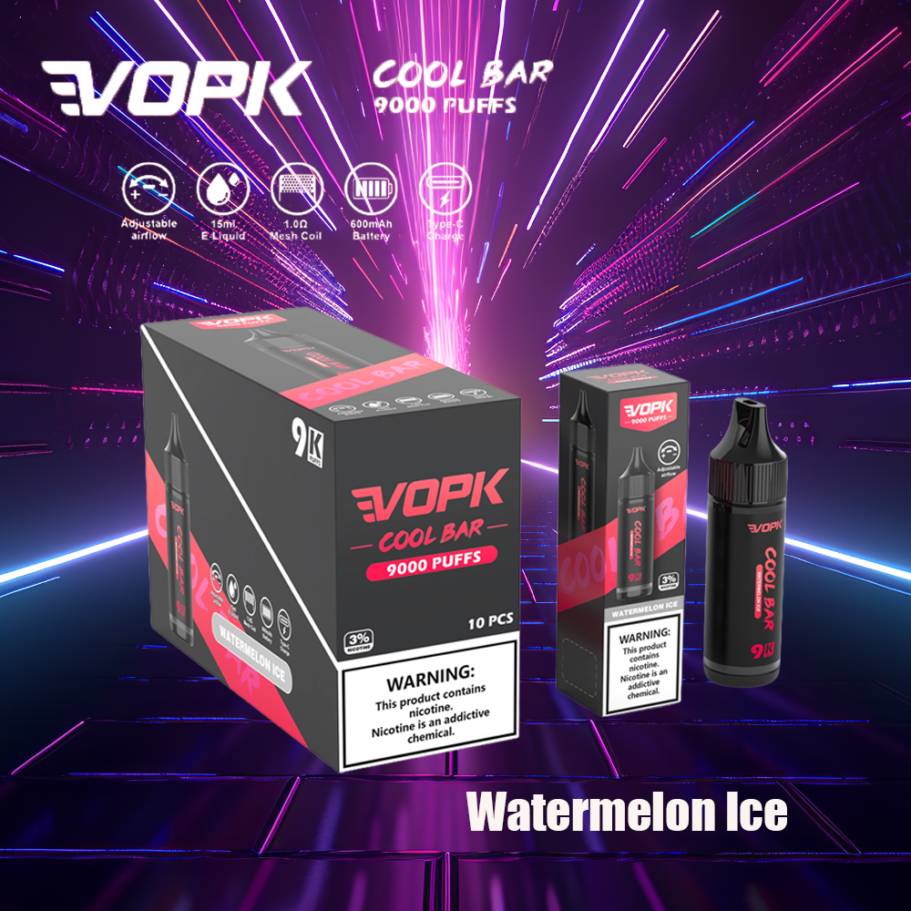VOPK Cool Bar 9000 Puffs 0% 2% 3% 5% Nicotine Electronic Cigarette Newest Vape Pen