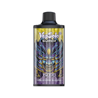 VapSolo Super 15K Puffs Disposable Vape | Ajustable Airflow,Mesh Coil,Type-C Port