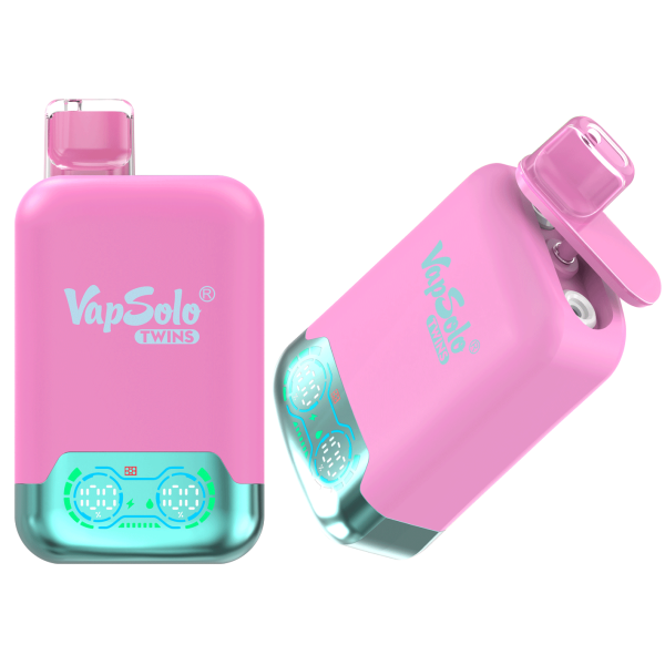 VapSolo Twins 20K Puffs Disposable Vape | Dual Flavors,Airflow Control,Smart Display Screen
