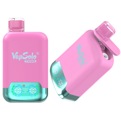 VapSolo Twins 20K Puffs Disposable Vape | Dual Flavors,Airflow Control,Smart Display Screen