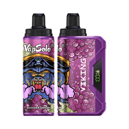 VapSolo Viking 12K Puffs Disposable Vape | Ajustable Airflow,LCD Display,Type-C port