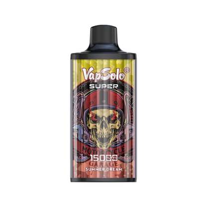 VapSolo Super 15K Puffs Disposable Vape | Ajustable Airflow,Mesh Coil,Type-C Port