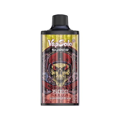 VapSolo Super 15K Puffs Disposable Vape | Ajustable Airflow,Mesh Coil,Type-C Port