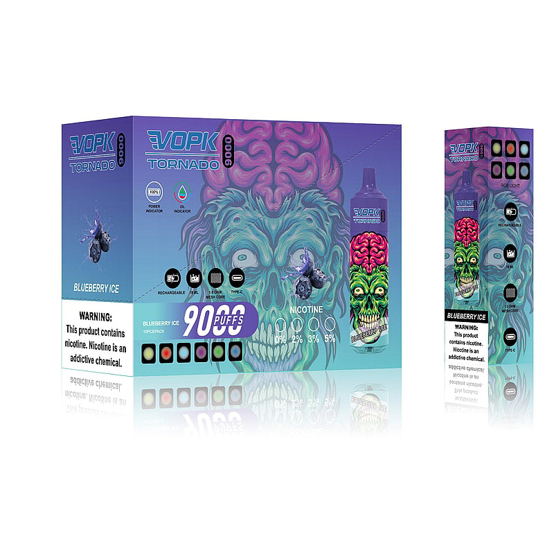 VOPK Tornado 9000 | 9k Puffs Rechargeable Vape | Multiple Flavors