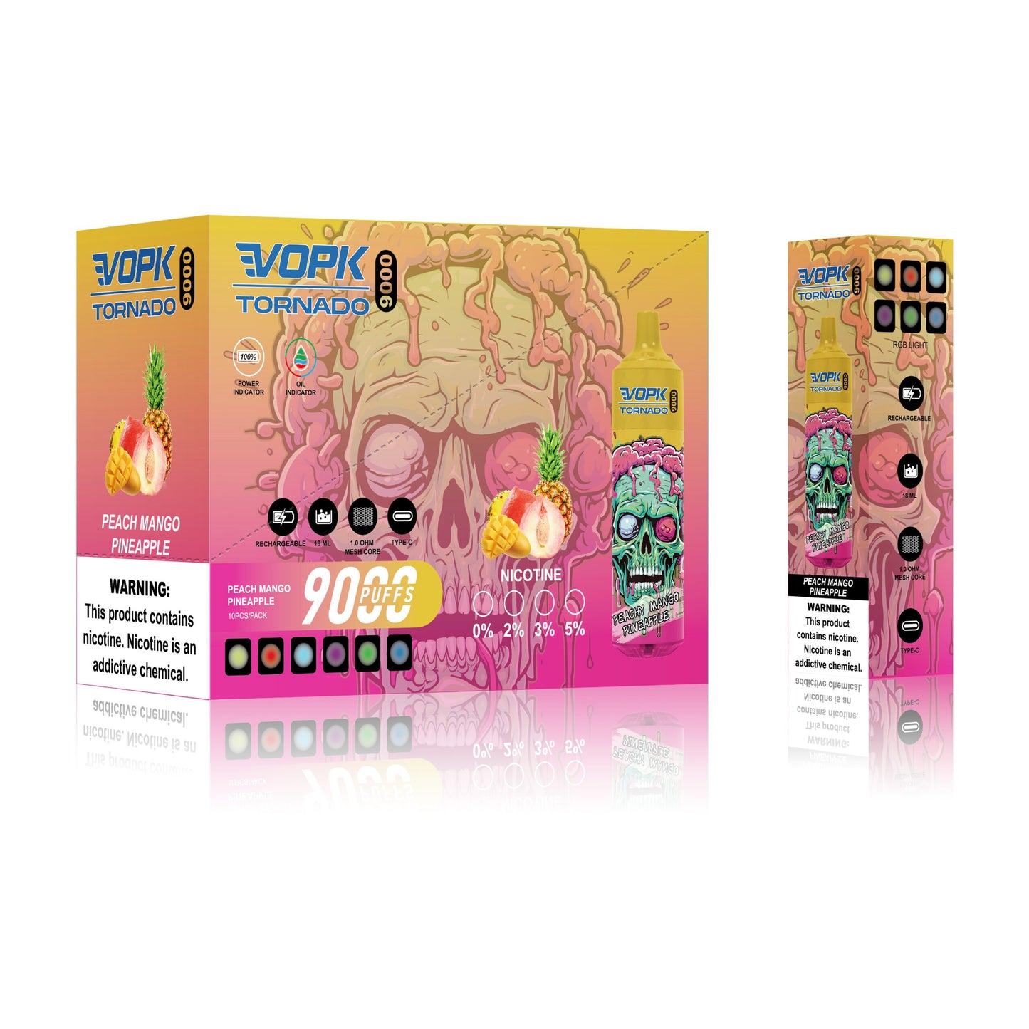 VOPK Tornado 9000 | 9k Puffs Rechargeable Vape | Multiple Flavors