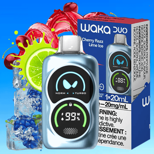 WAKA Duo 28000 Disposable Vape - Cherry Razz Lime Ice