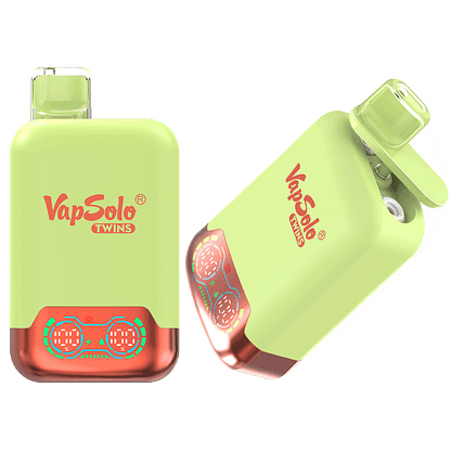 VapSolo Twins 20K Puffs Disposable Vape | Dual Flavors,Airflow Control,Smart Display Screen