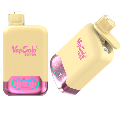 VapSolo Twins 20K Puffs Disposable Vape | Dual Flavors,Airflow Control,Smart Display Screen