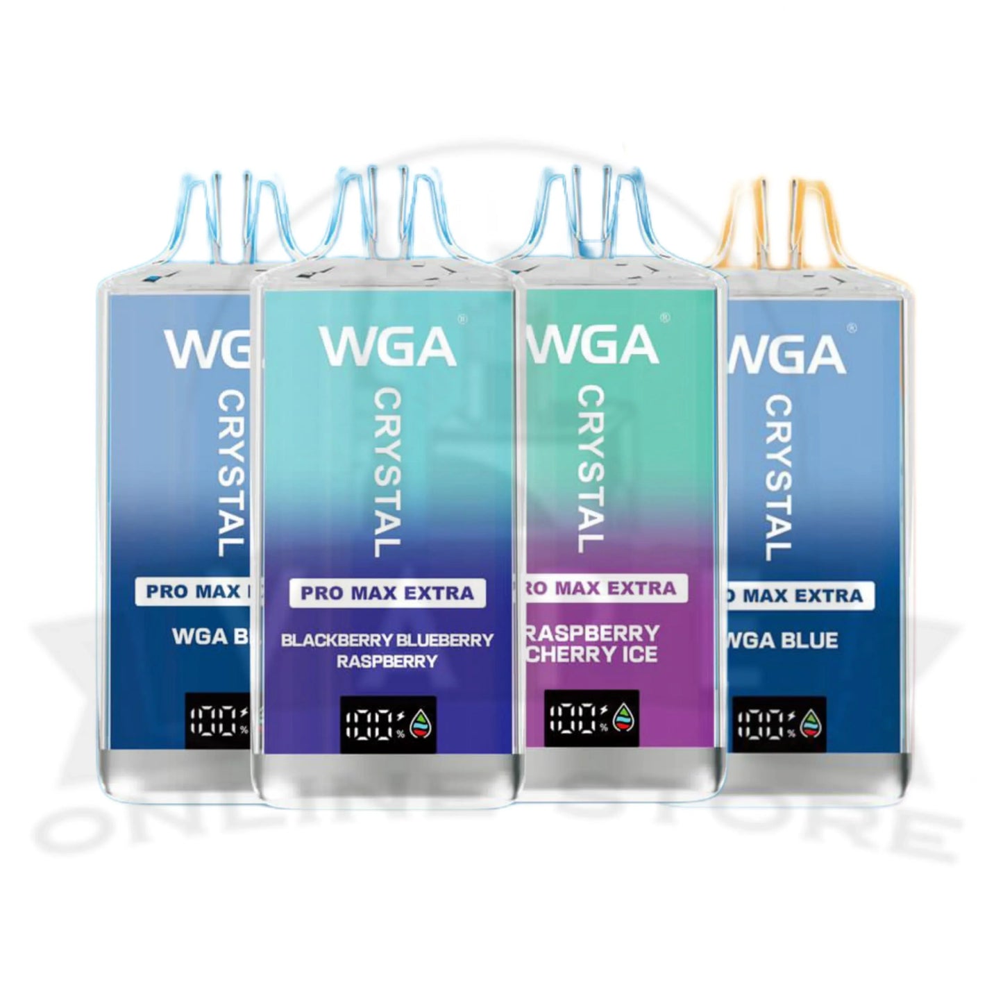 Pack of 10 WGA Crystal Pro Max Extra 15000 Puffs Disposable Vape