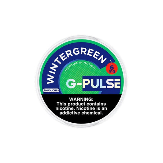 G-Pulse Wintergreen Nicotine Pouches (20 Pouches/Pack)