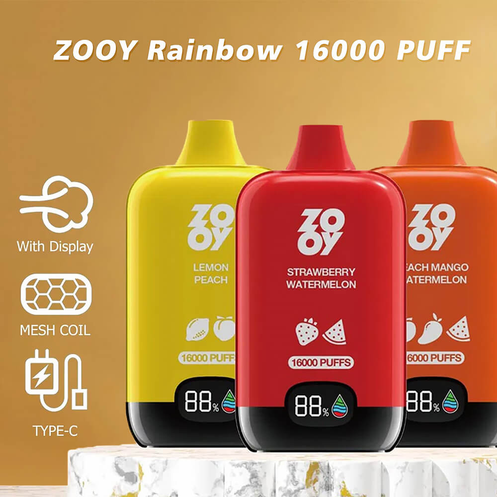ZOOY Rainbow 16000 PUFF Disposable Vape In Sales