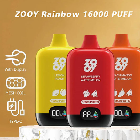 ZOOY Rainbow 16000 PUFF Disposable Vape In Sales